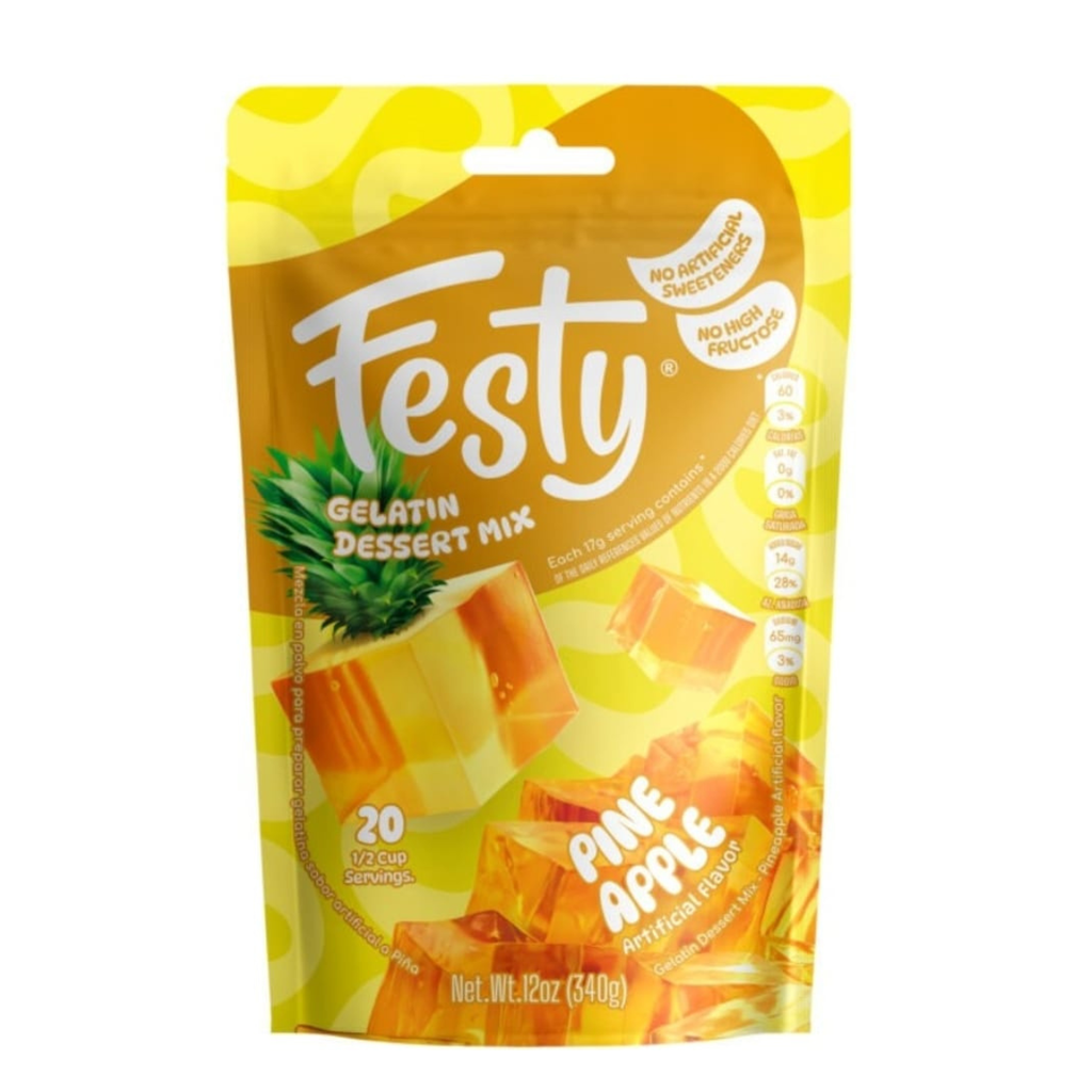 FESTY PINEAPPLE GELATIN  12 OZ