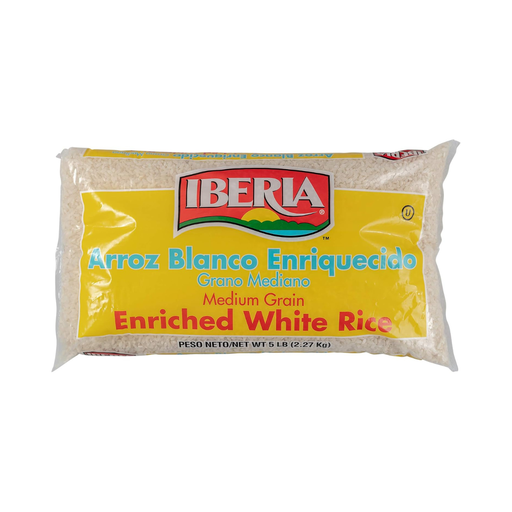 Arroz blanco enriquecido Iberia 5lb