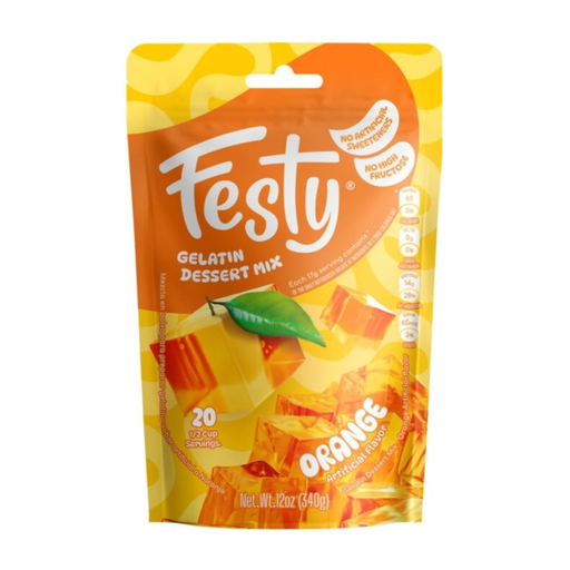FESTY ORANGE GELATIN 12 OZ