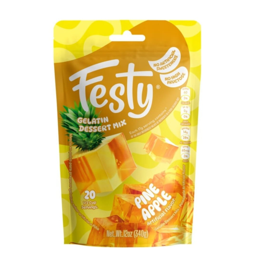 FESTY PINEAPPLE GELATIN  12 OZ