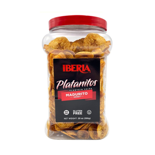 Iberia Sweet Plantain Chips (Jar) 20oz
