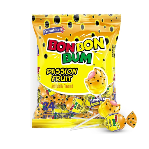 Colombina Bon Bon Bum Passion Fruit 14.4oz
