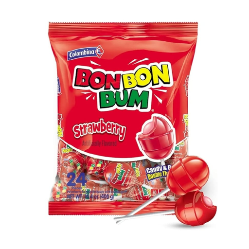 Colombina Bon Bon Bum Strawberry 14.3oz
