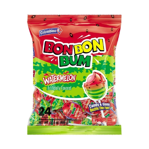 Colombina Bon Bon Bum Watermelon 14.3oz